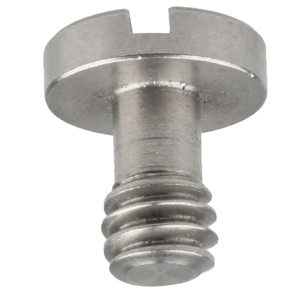 Stainl 1/4" Mounting Screw 10mm Shaft for Camera Tripod Monopod QR Plate