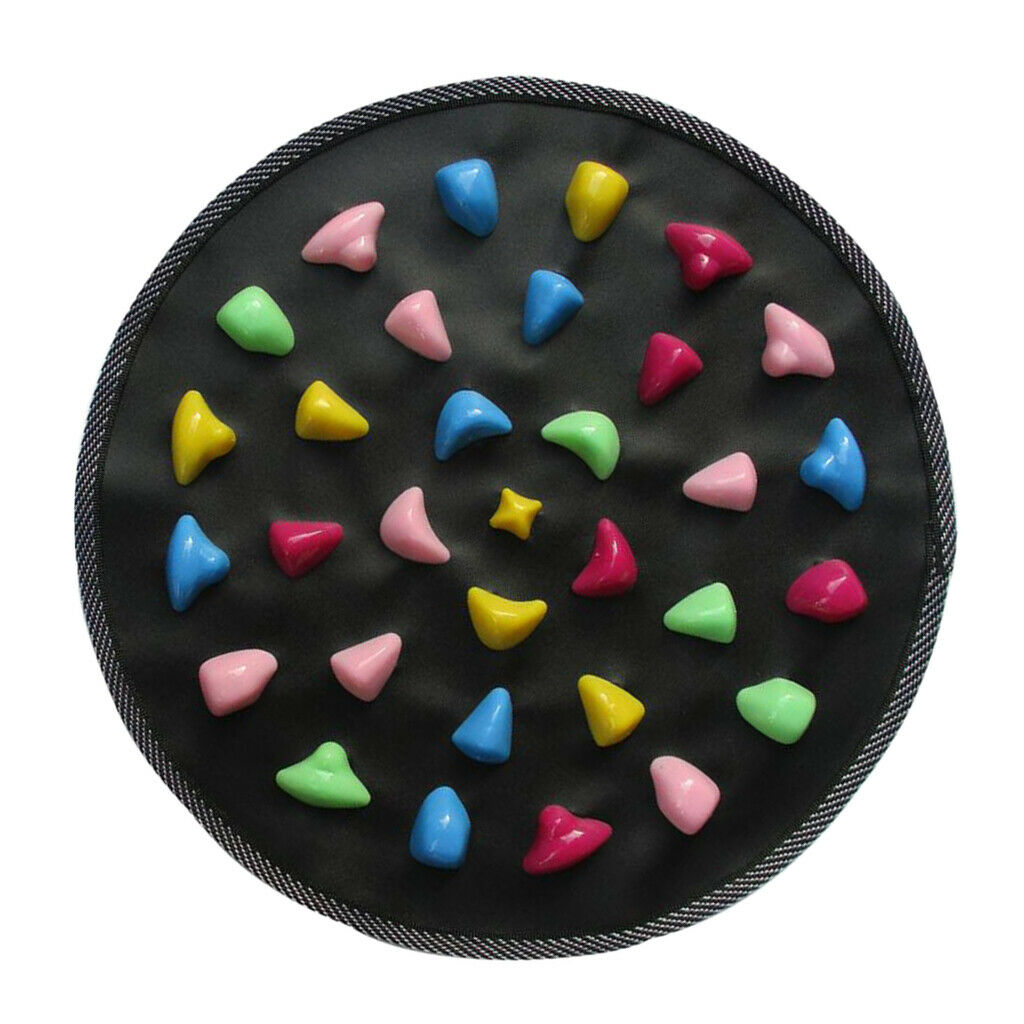 Foldable Reflexology Walk Stone Foot Walk Massager Mat 34.5x34.5cm
