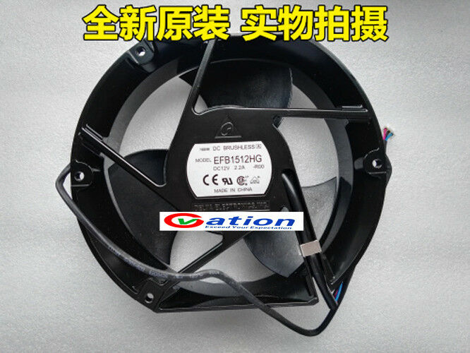 For DELTA EFB1512HG Semicircular axial flow fan DC12V 2.20A 172*150*51MM 2pin