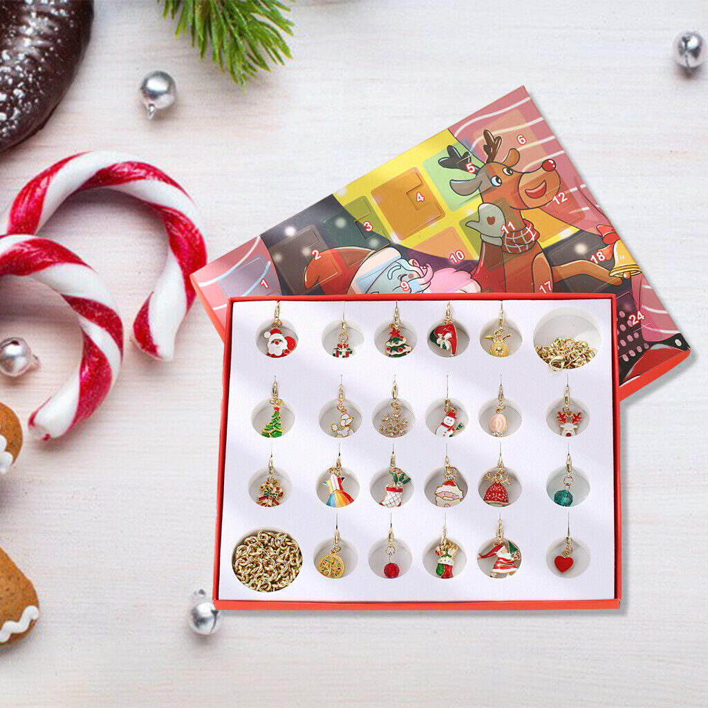 Christmas Pendant Charm Christmas Calendar Diy Scrapbooking for Kids Gifts