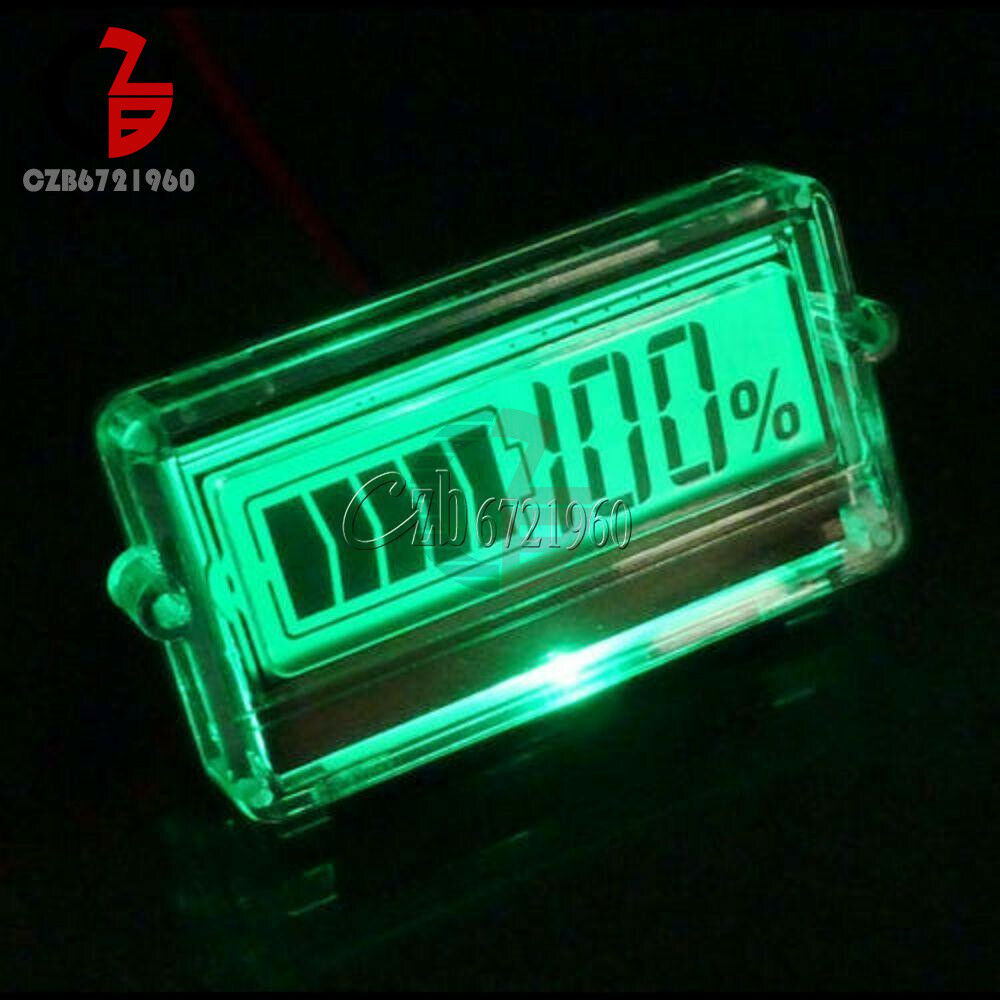 Waterproof LCD Battery Capacity Tester Indicator 12V Lead-acid Lithium New
