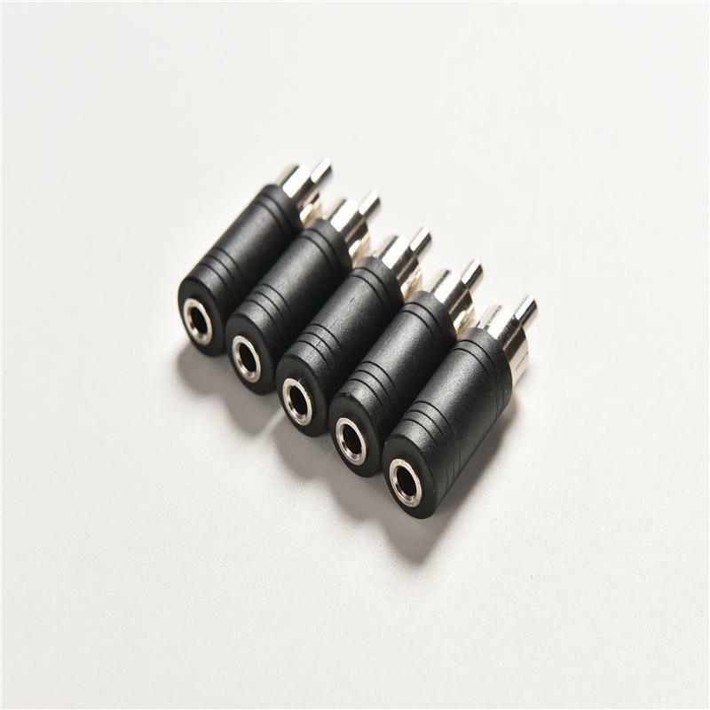 3.5mm Mono Female Jack to Phono RCA Male Plug Audio Adapt Converter Connec.l8