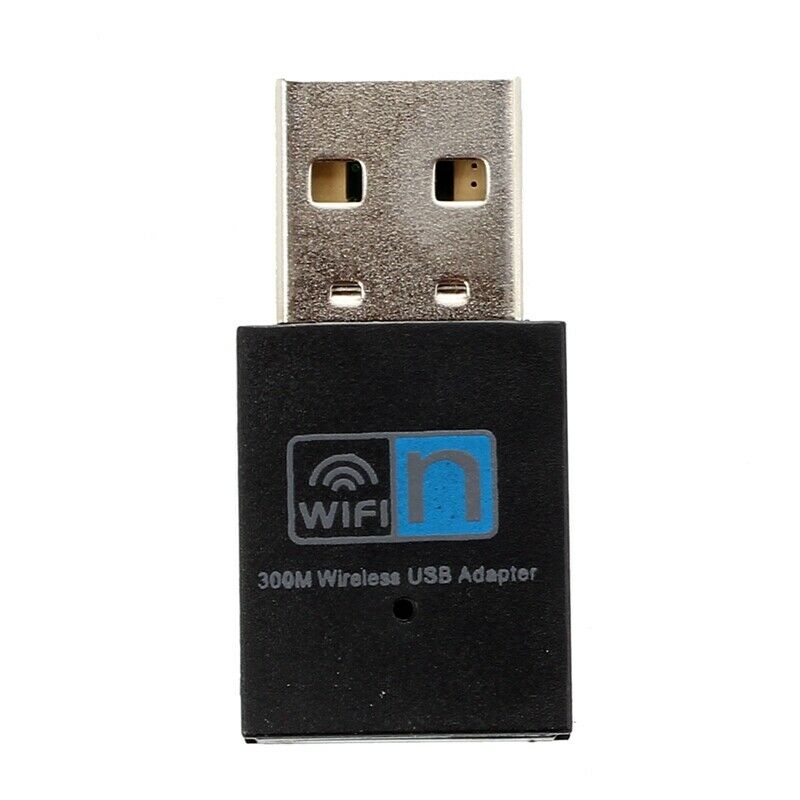 300Mbps Wireless WLAN Adapter WLAN Stick USB 2.0 Dongle IEEE 802.11n/ g/ b BlaC1