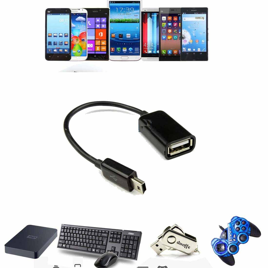 mini USB 2.0 OTG  Adaptor Adapter Cable Cord Lead For Digital Photo Frame_x9