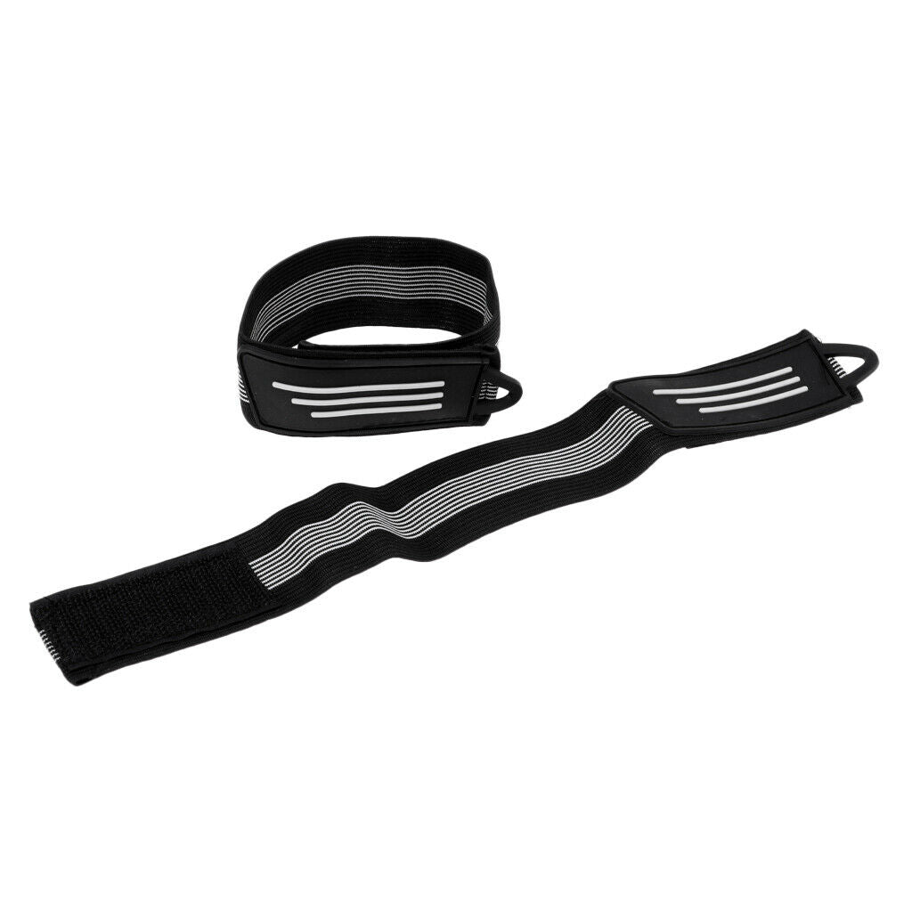 2x Bicycle Ankle Leg Strap Cycling Riding Bike Pants Band Leg Clip Strap, Black
