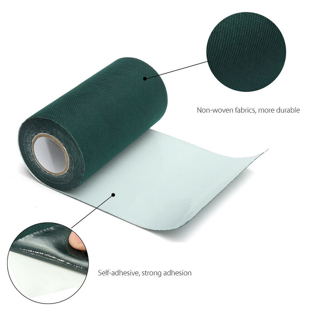 Artificial Grass Seaming Tape Self-Adhesive Tape- 15cmx5m/ 6''x16.5ft, Green