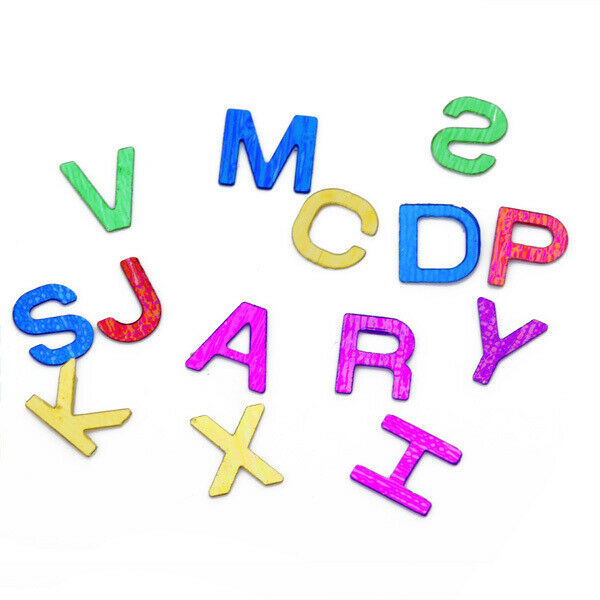 600pcs Letter Alphabet A-Z Metalic Sequin Confetti Craft Scrapbooking Decor
