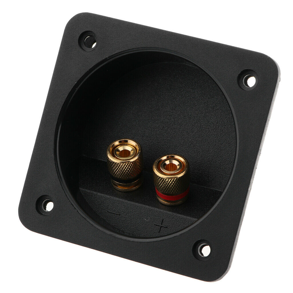 Connection terminal for 2-way loudspeaker box, square plug (80 500)