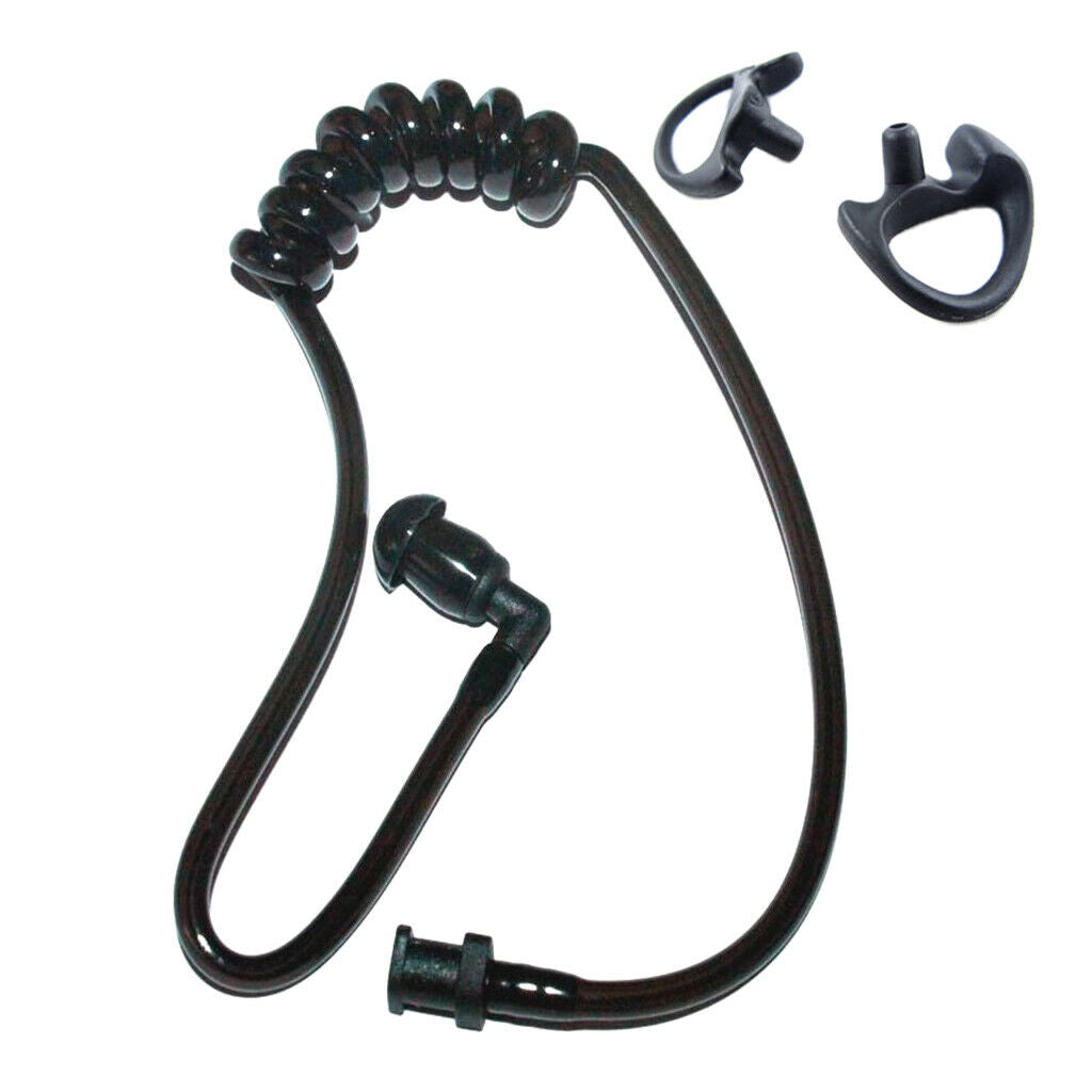 3x Replacement Acoustic Coil Audio Mic Tube with S+M+L Earbuds for Radio