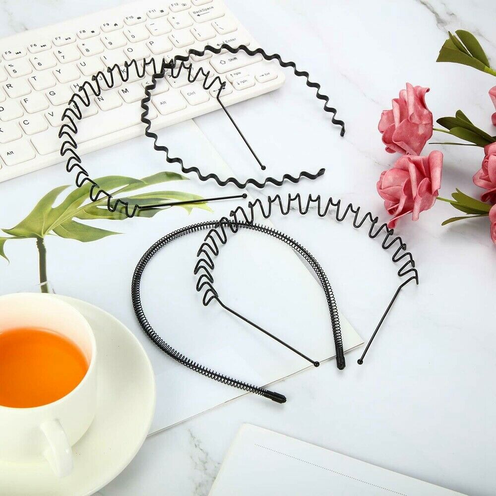 6PCS BEST Metal Sports Hairband Headband Wave Hair Accessories For Men Women