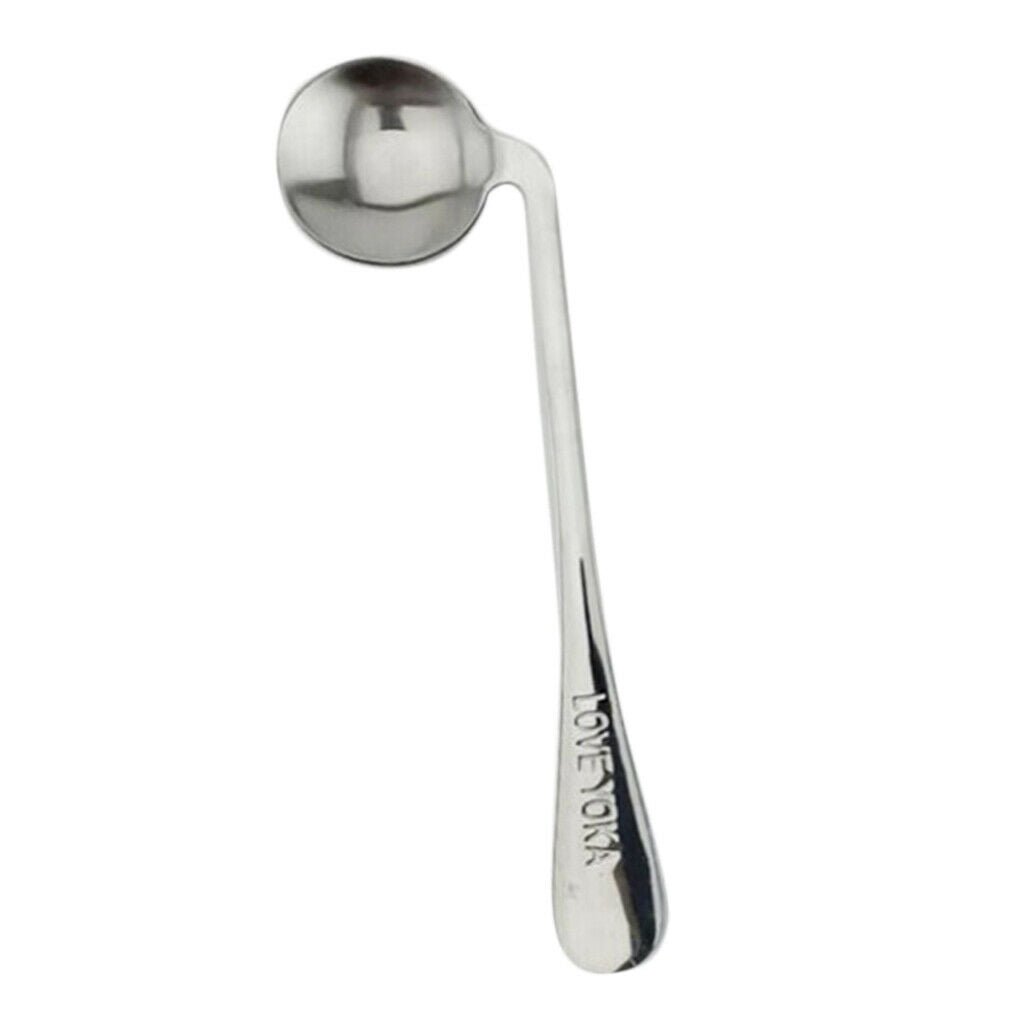 2X Stainless Steel Left/Right Angled Spoon Curved Utensils Soup Spoon Right