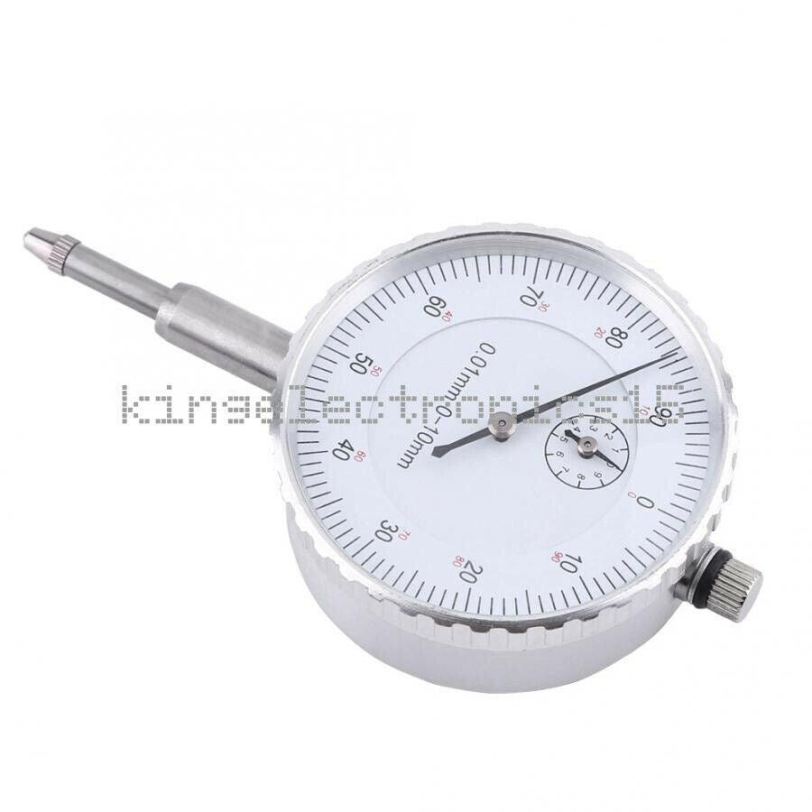 1X 0.01mm Accuracy Dial Indicator Gage 0-10mm Outer Measuring High Accuracy