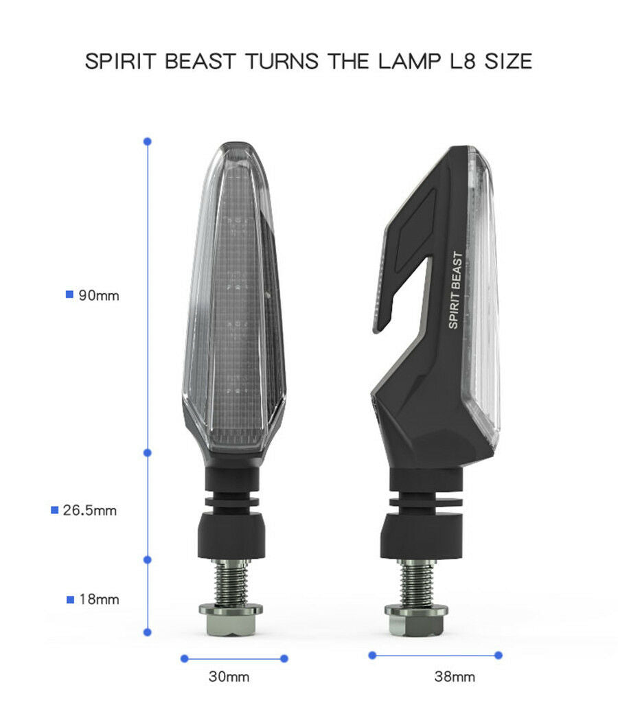 Motorcycle Modified Turn Signals Waterproof LED Direction Lamp Decorative Moto