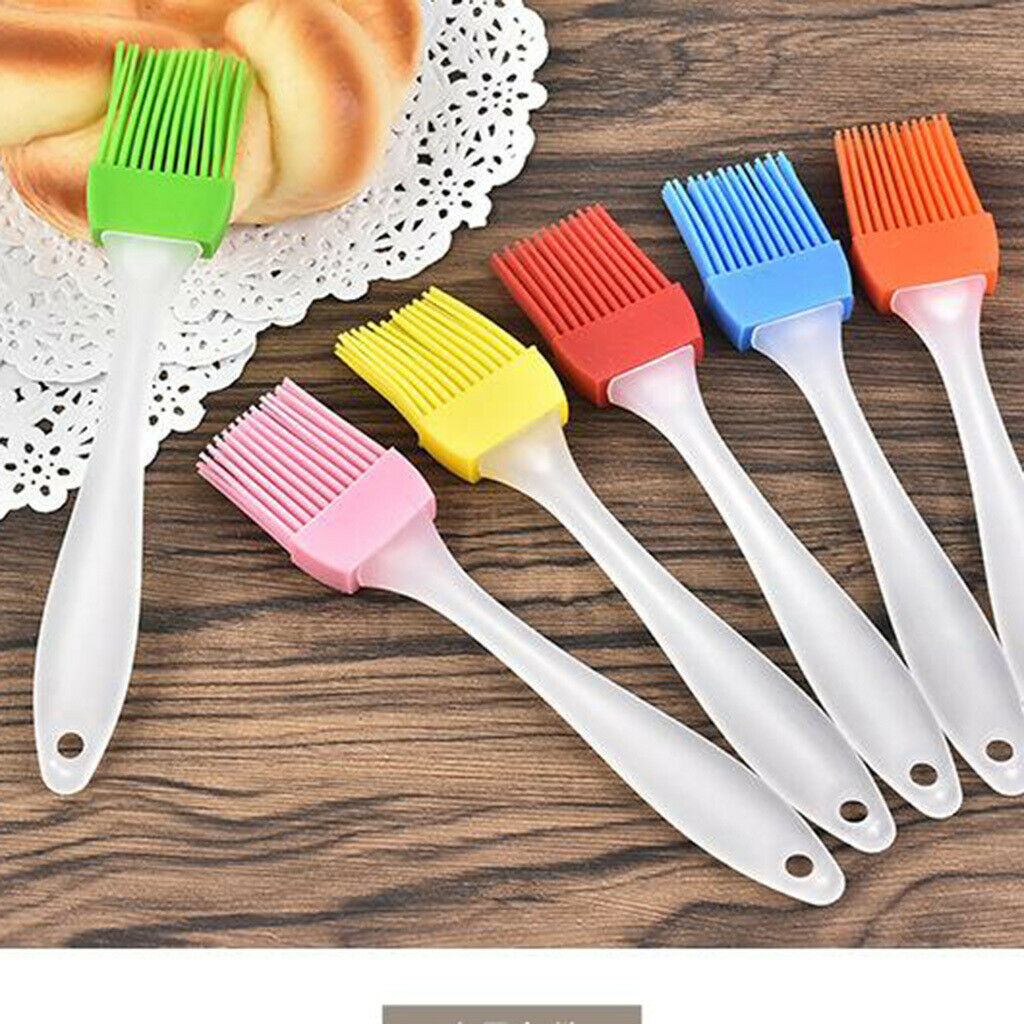 6x Integrated Silicone Brush Cake Brush Kitchen Basting Nonstick BBQ Meat