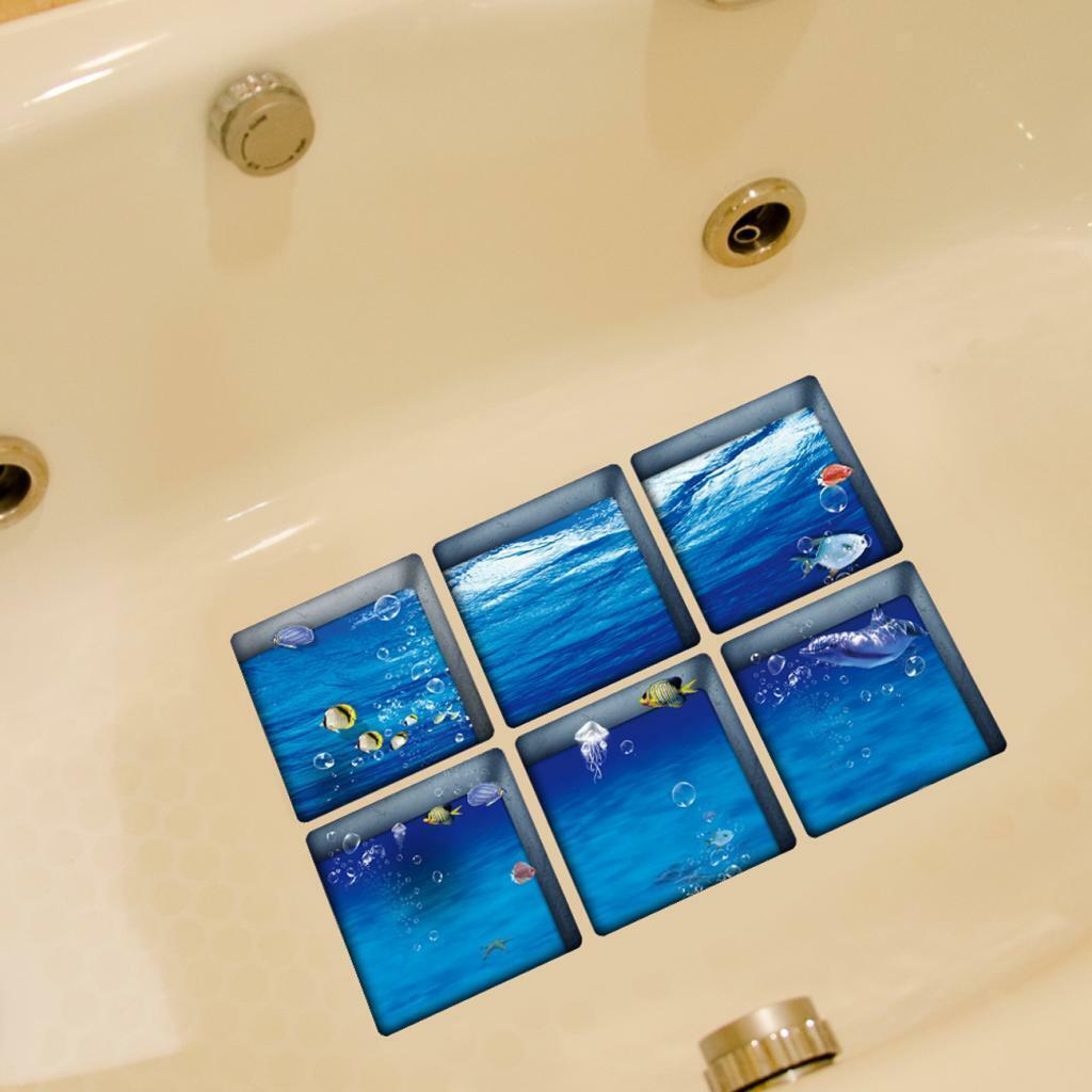 Creative Non   Bath Tub Tattoos Tub Stickers Tub Decals Bathroom Decor #2