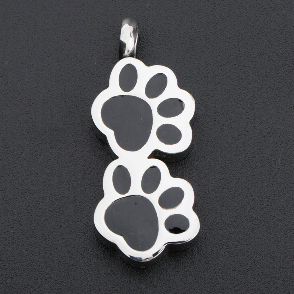 Bear paw shape pendant Cremation stainless steel pendant