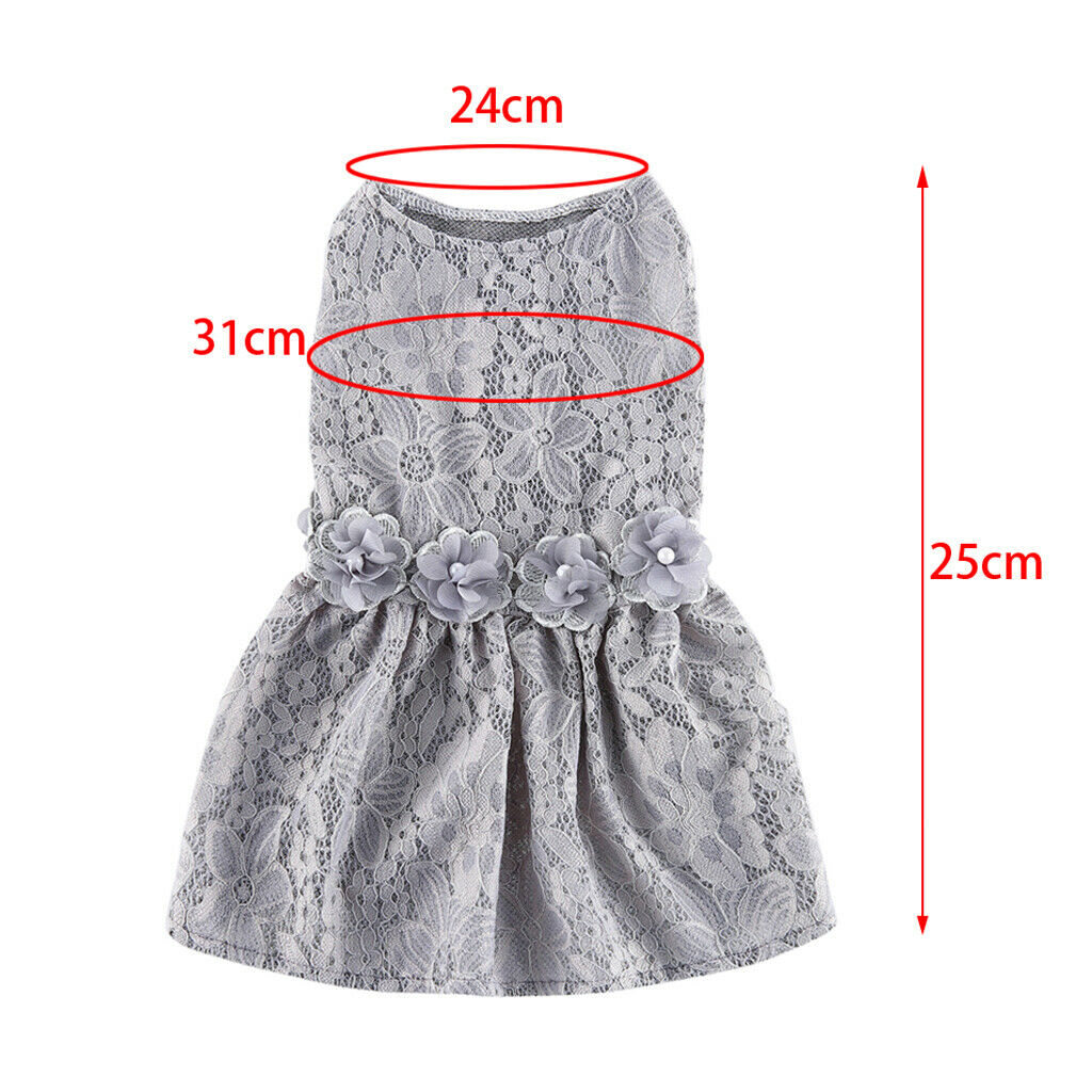 Cute Lovely Dog Puppy Summer Dress Pet Princess Dress For Small Dog Puppy XS