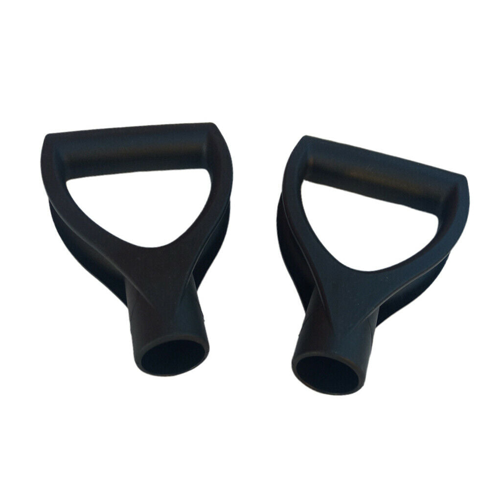 2 x plastic D handle replacement snow shovel D handle for spades / forks