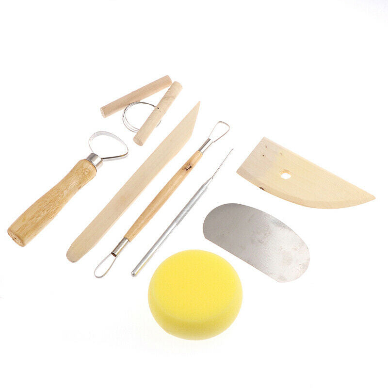 8Pcs/set Pottery DIY Tool Clay Molding Ceramics Molding Tools Artwork KitBDAU