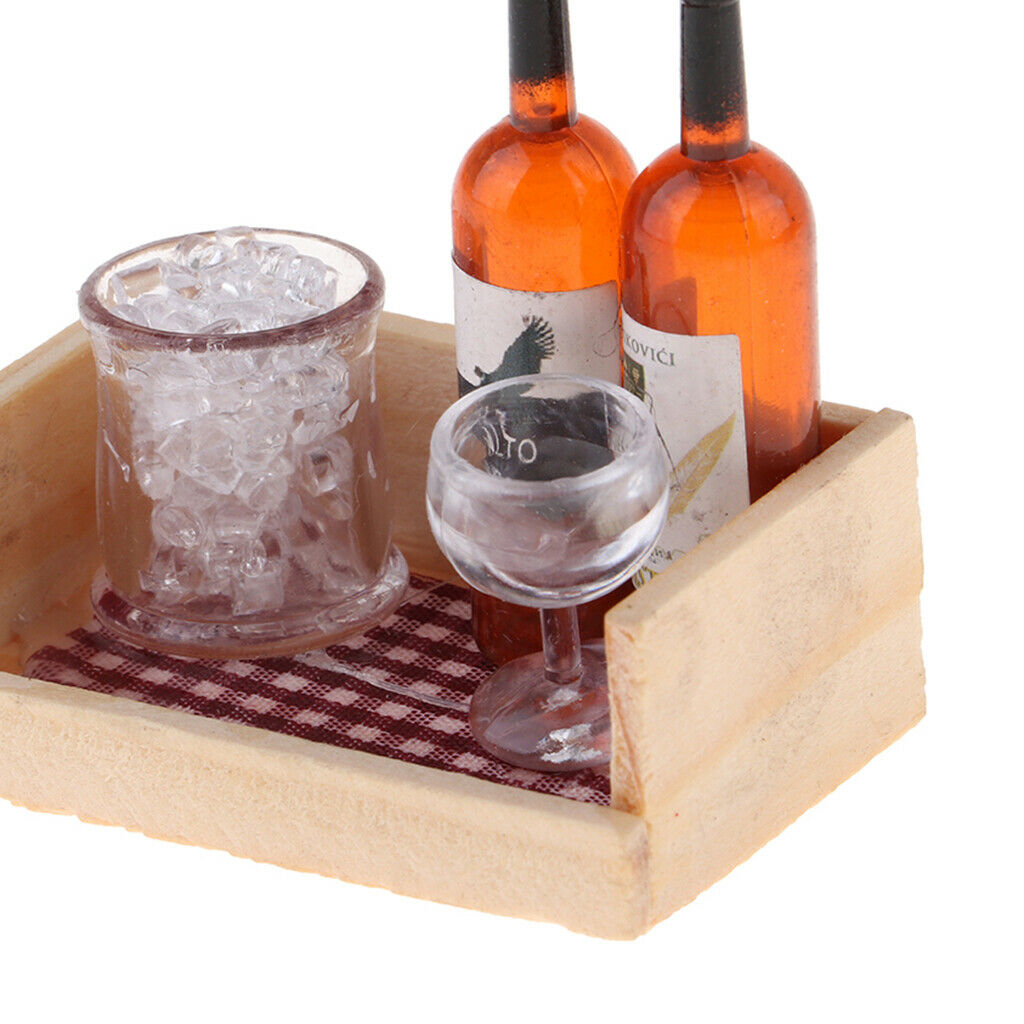 Modern Bar Decoration Drink Wine Champagne Beer Bottles With Magnet Wooden