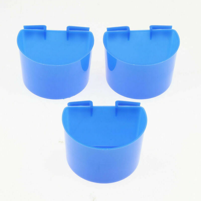 Set of 30 Parrot Poultry Bird Bowls Food Feeding Water Cups Sand Cup Feeders
