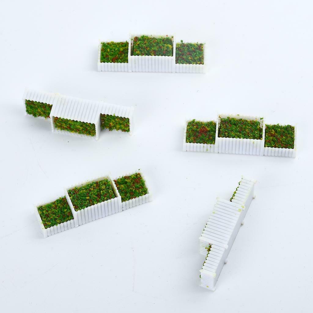 25x N 1:150 Flower Beds Plant Set for Sandtable Parking Street Train Diorama