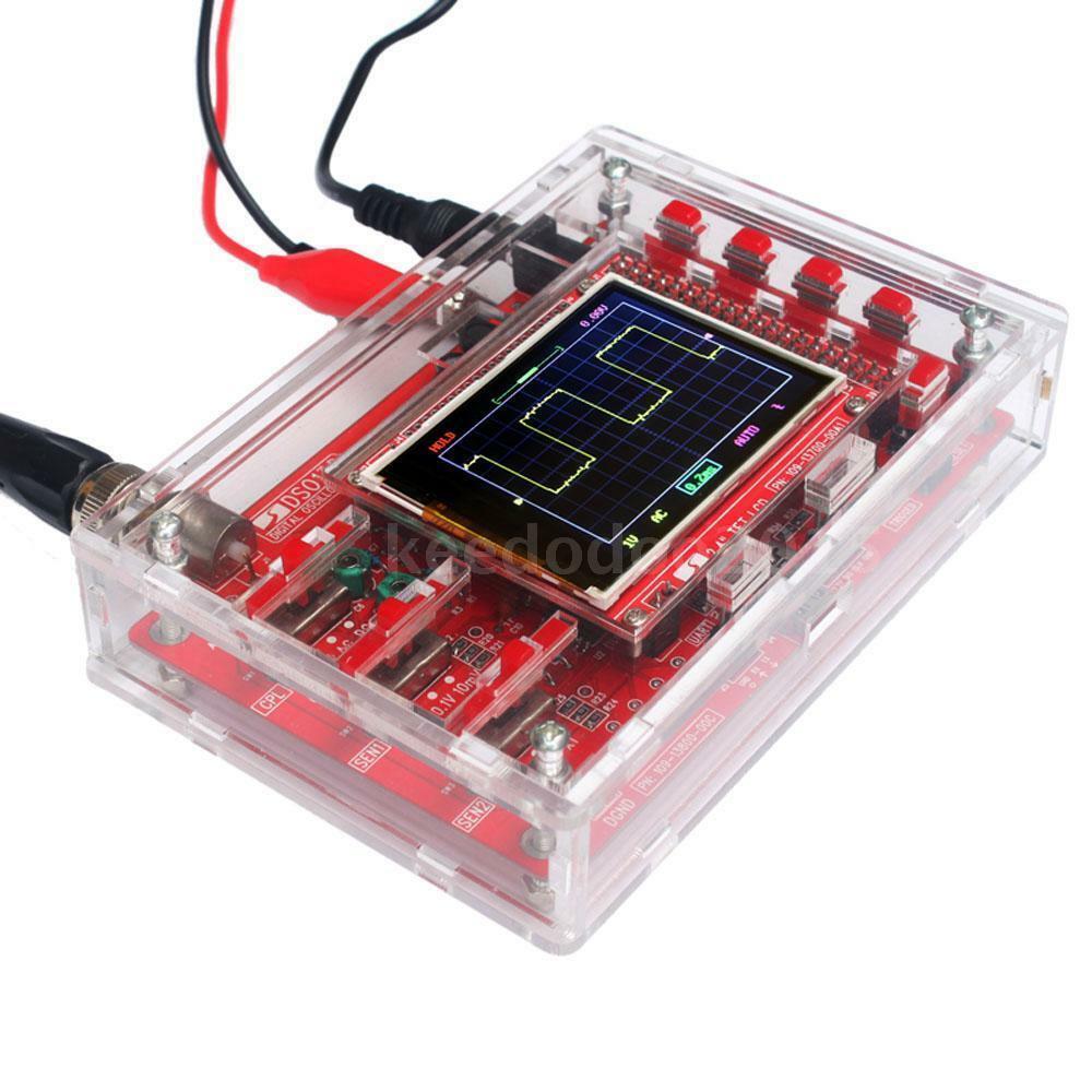 Clear Acrylic Case Box Shell for DSO138 2.4" TFT Digital Oscilloscope New