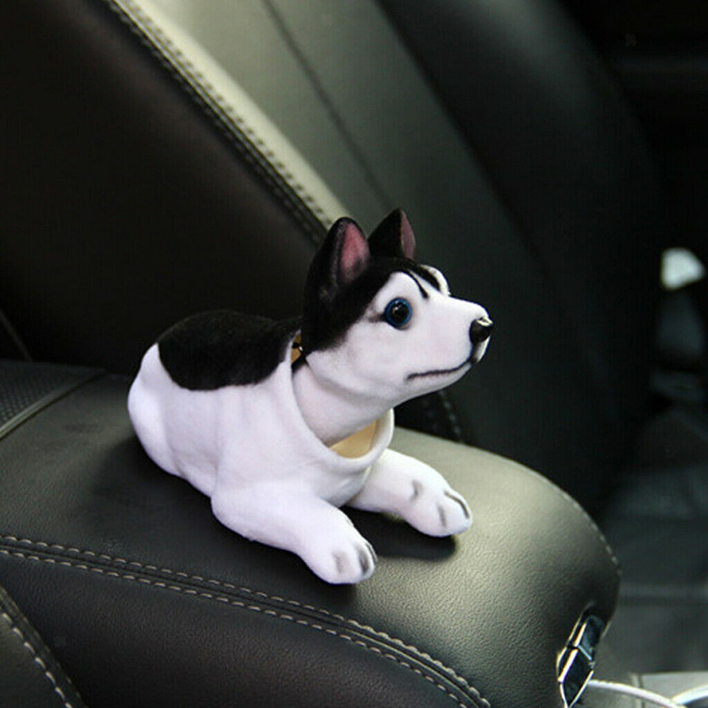 Husky Nodding Dog Ornaments Mini Bobble Head Toys for Car Decoration