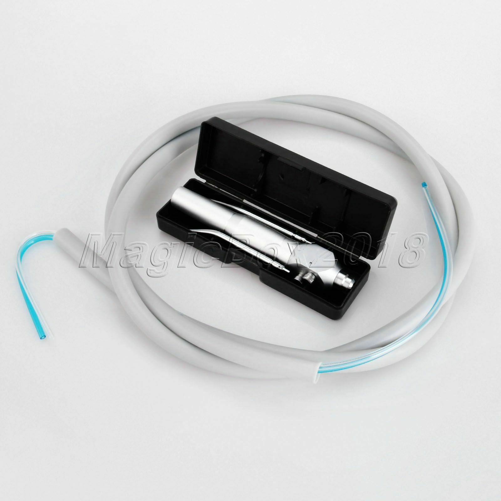 Dental 3 Way Air Water Straight Syringe + 2Pcs Nozzles Tips With Stright Tube