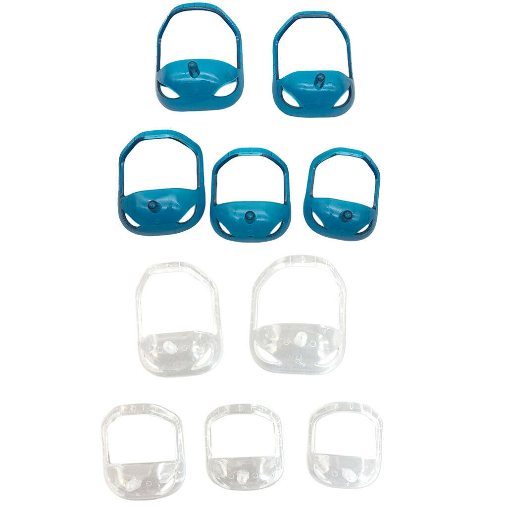 Durable Portable Facial Hair Goatee Shaping Stencil Template Outliner Clear