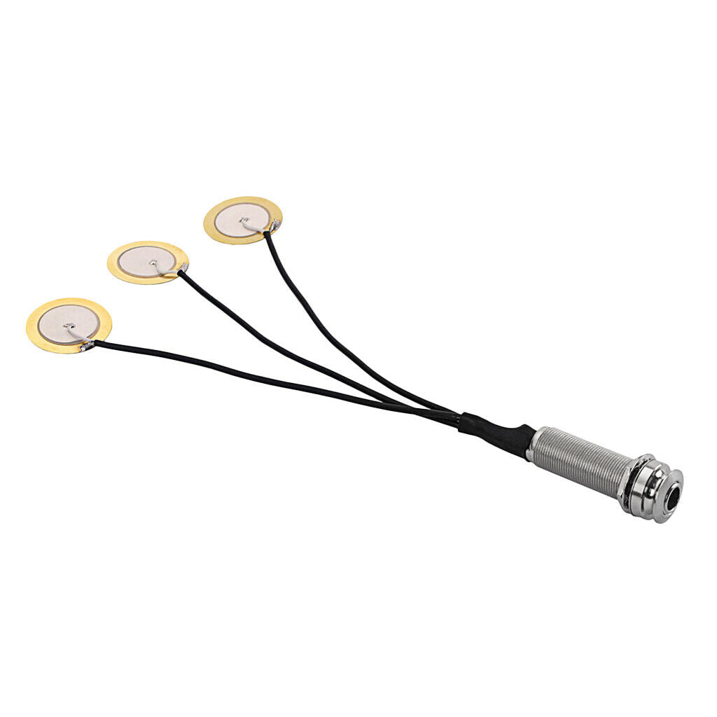 1pc Guitar Piezo Pickup 3 Transducer 27mm for Guitar Ukulele Mandolin Banjo