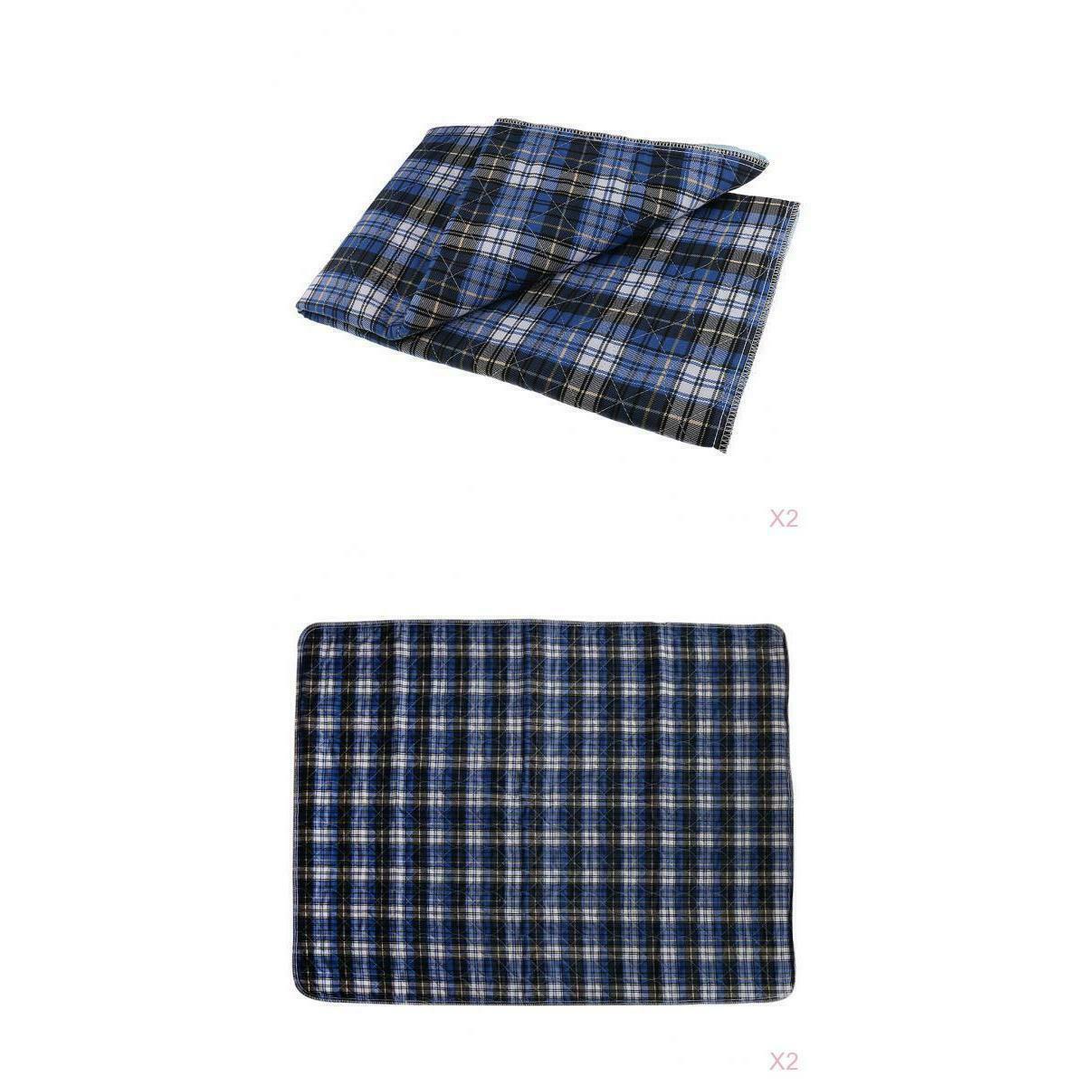 4Pieces Washable Bed Pad Waterproof Incontinence Pee Mattress Sheet Soft