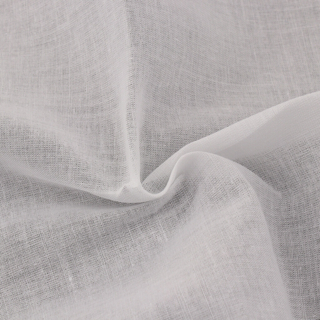 10x 100% Cotton Handkerchiefs Classic Hankies Solid White Pocket Square Gift Set