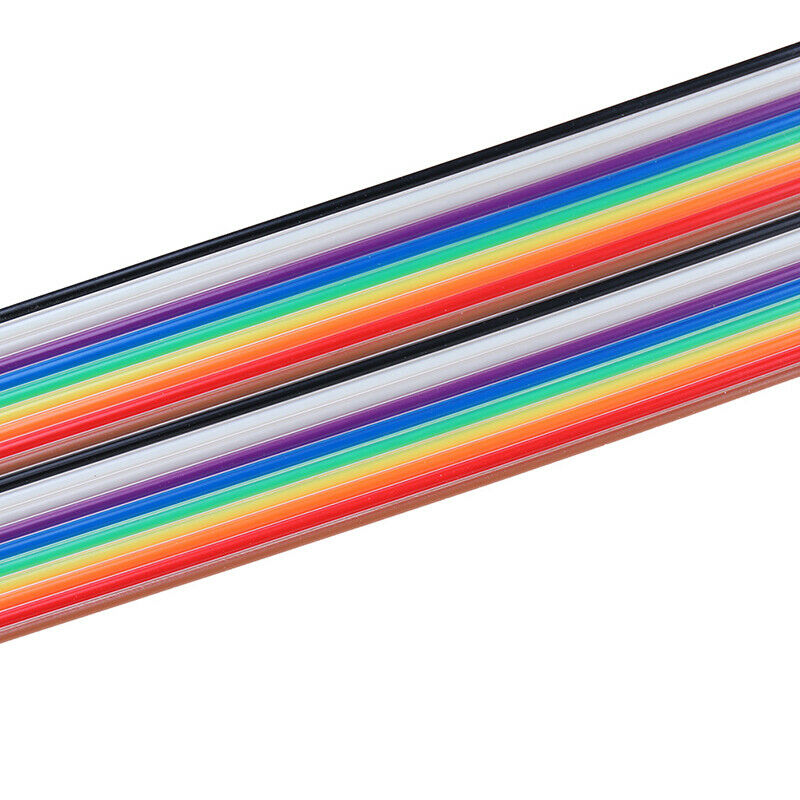 5M 1.27mm 20P Cable Rainbow Flat Line Support Wire Soldered Cable Connector Y1