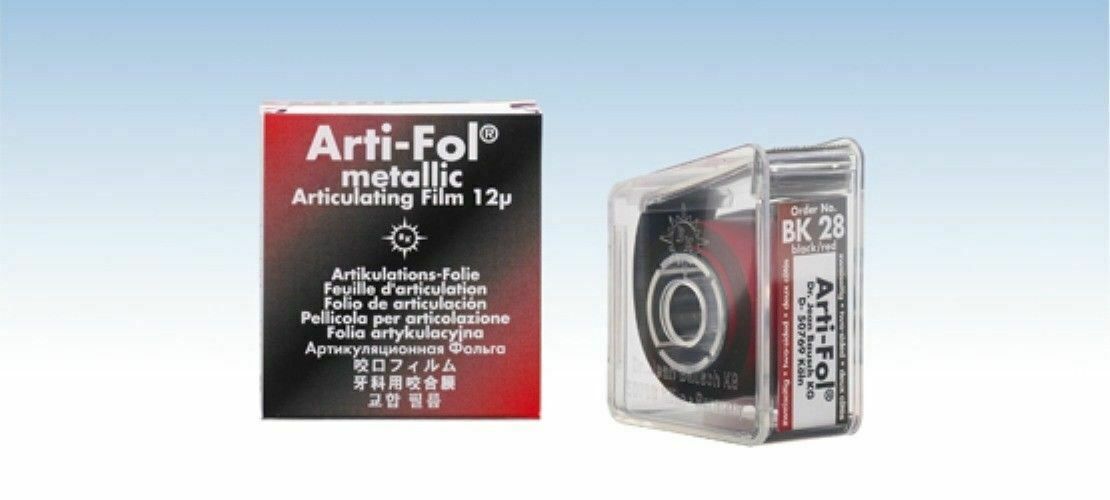 Bausch BK-28 Arti-Fol Metallic Dispenser, Two-Sided, 22 mm Width, Black/Red