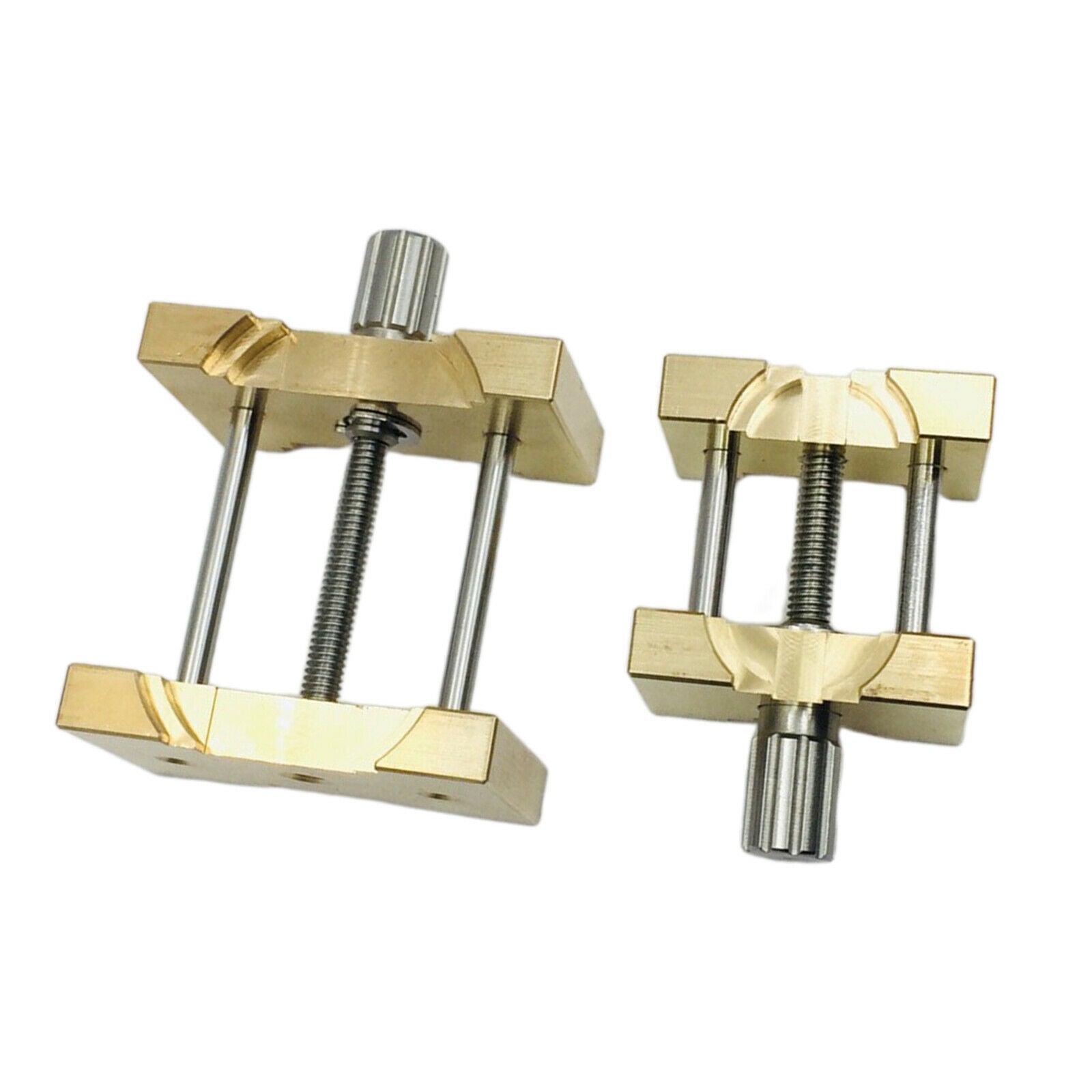 Set of 2 Copper Watch Movement Holder Fixed Base Opening Holder Repair