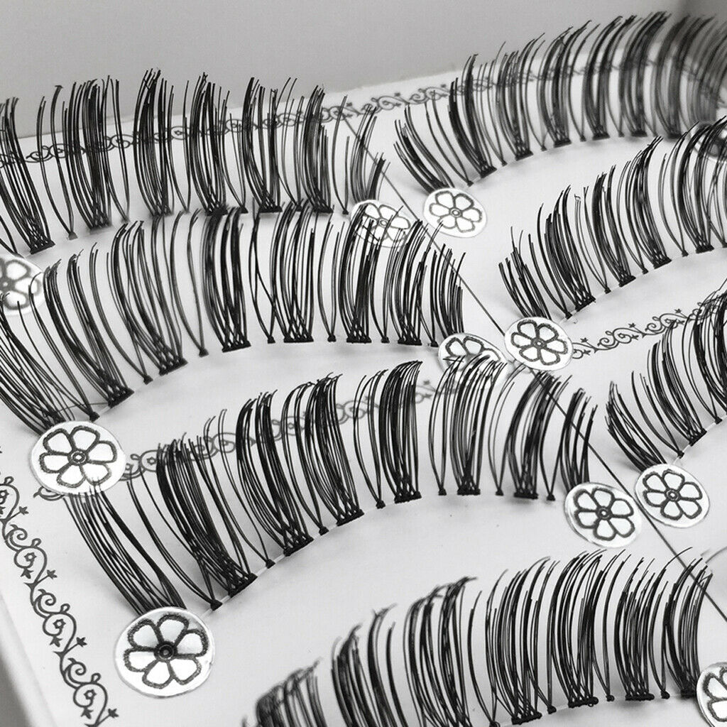 10 Pairs Beauty Natural Make Up Handmade Messy Long Style False Eyelash L03