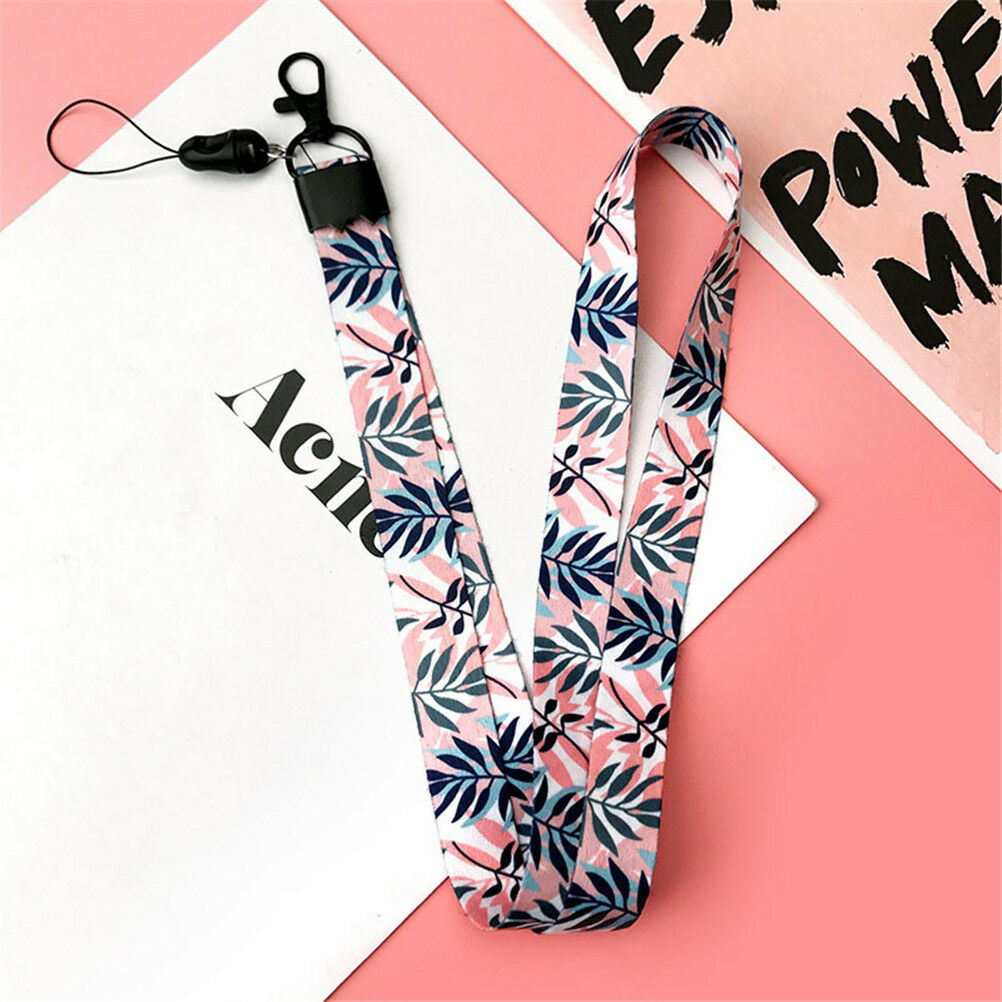 leaves neck strap lanyards for keys phone straps holder diy hang rop.l8