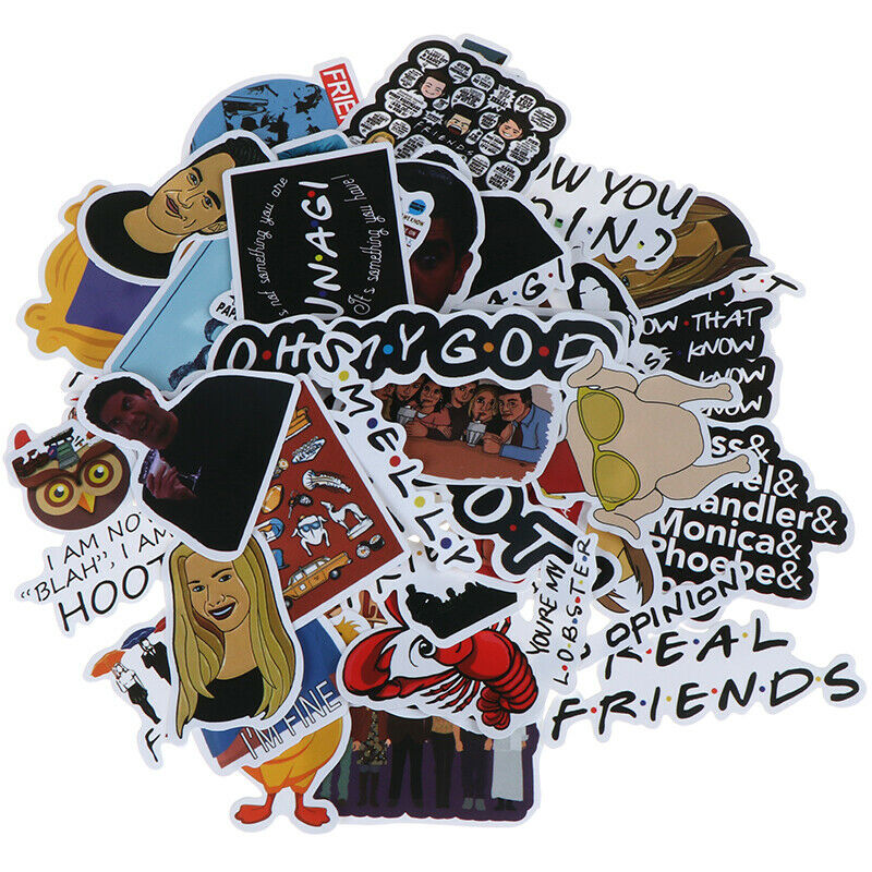 50Pcs Friends stickers DIY scrapbooking album luggage laptop phone d.l8