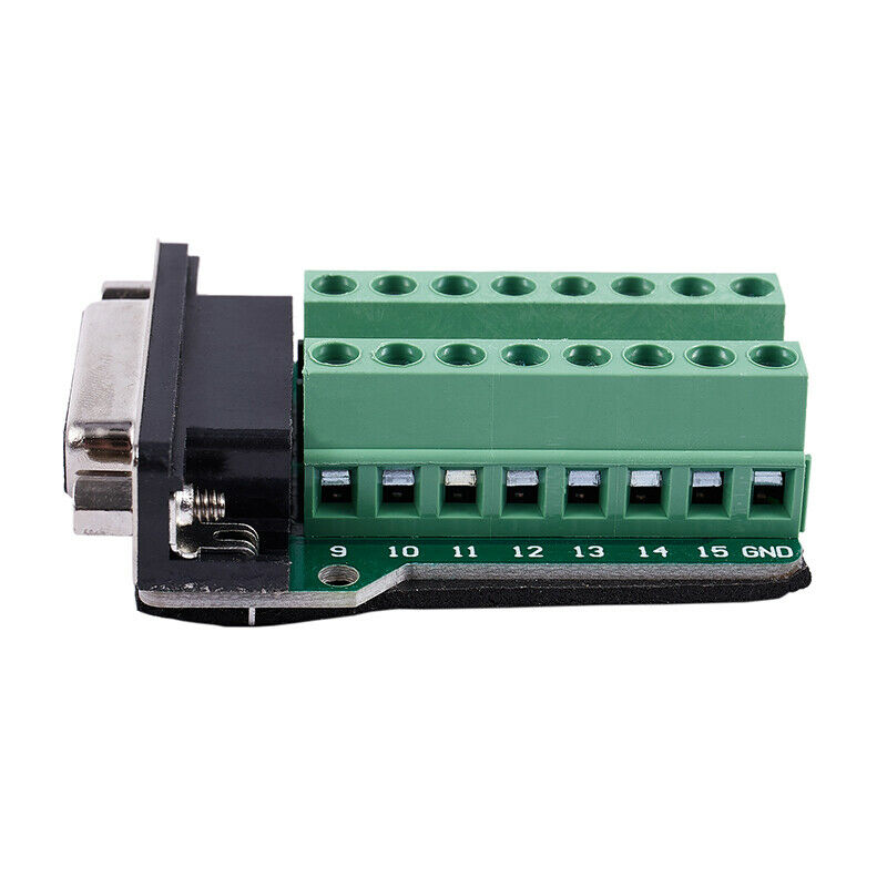 DB15 D-SUB VGA 15pin Female Adapter Jack Terminal Breakout PCB Board P9F9F9
