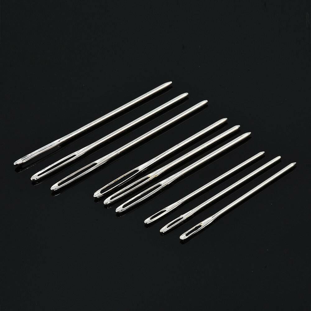9X Sewing Needles Large Eye Hand Blunt Needle Embroidery Darning Tapestry Yarn