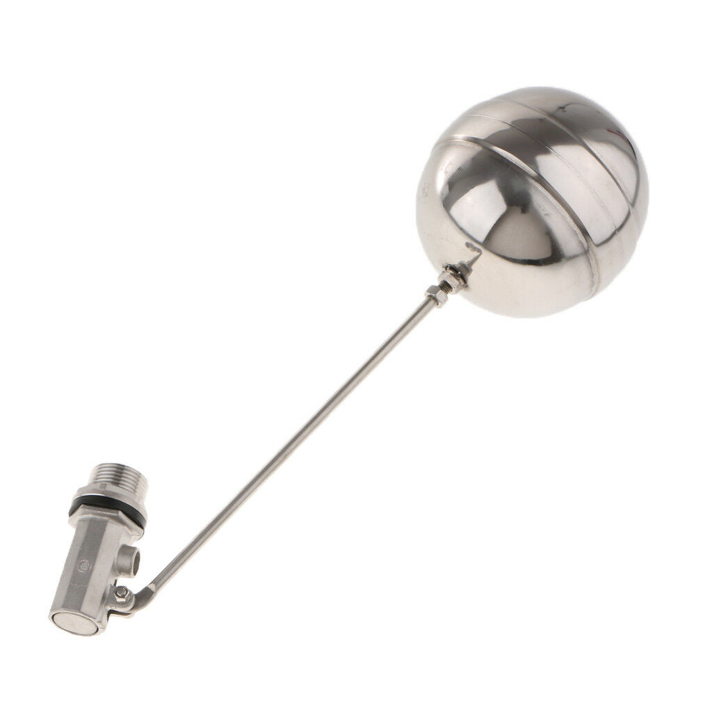 Stainless Steel Float Ball Water Tank Aquarium Float Valve/Ball-cock 1/2"