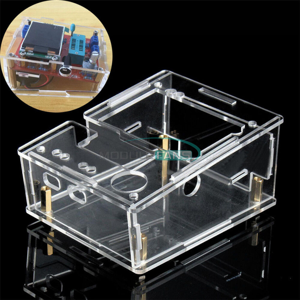 For TFT GM328 Transistor Tester Diode LCR PWM Square Generator Acrylic Case