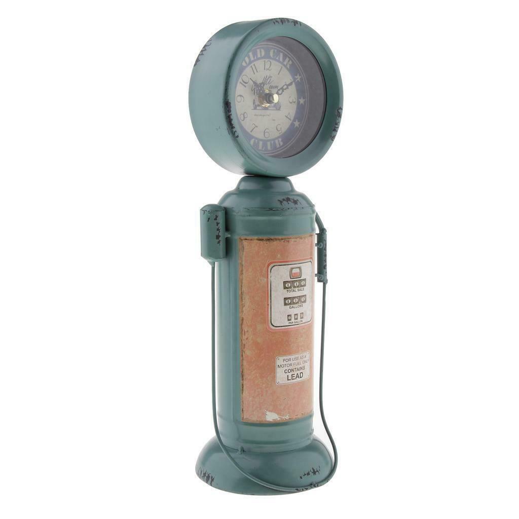 Creative Clock Retro Clock For Home Bedroom Living Room Office Decor Blue