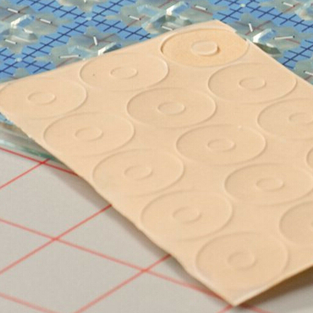 15Pcs True Cut Silicone Non-slip Adhesive Ruler Grip Rings Patchwork Rulers.