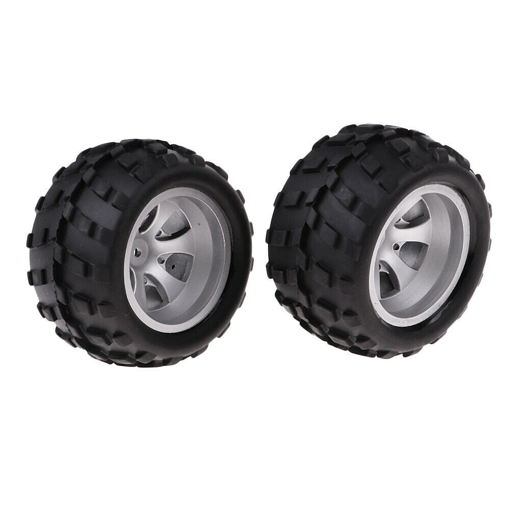 4Pcs Left Wheel Rim Tire for WLtoys A979 A979-B A979-A A979-01 RC Buggy Car