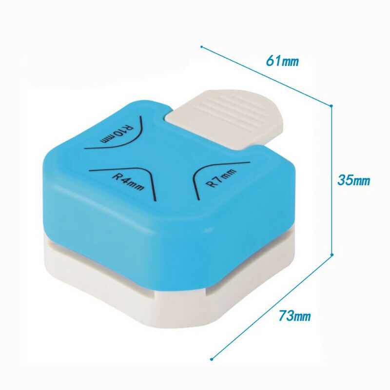 3 In1 Mini Corner Trimmer Durable Rounder Punch R4/R7/R10mm Round Paper CuttFCA
