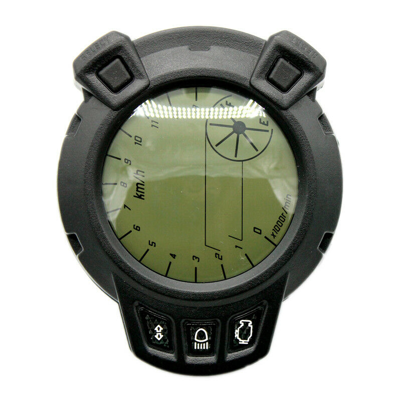 DC 12V Motorcycle 7 Color LCD Digital Speedometer Tachometer Odometer Gauge Km/h
