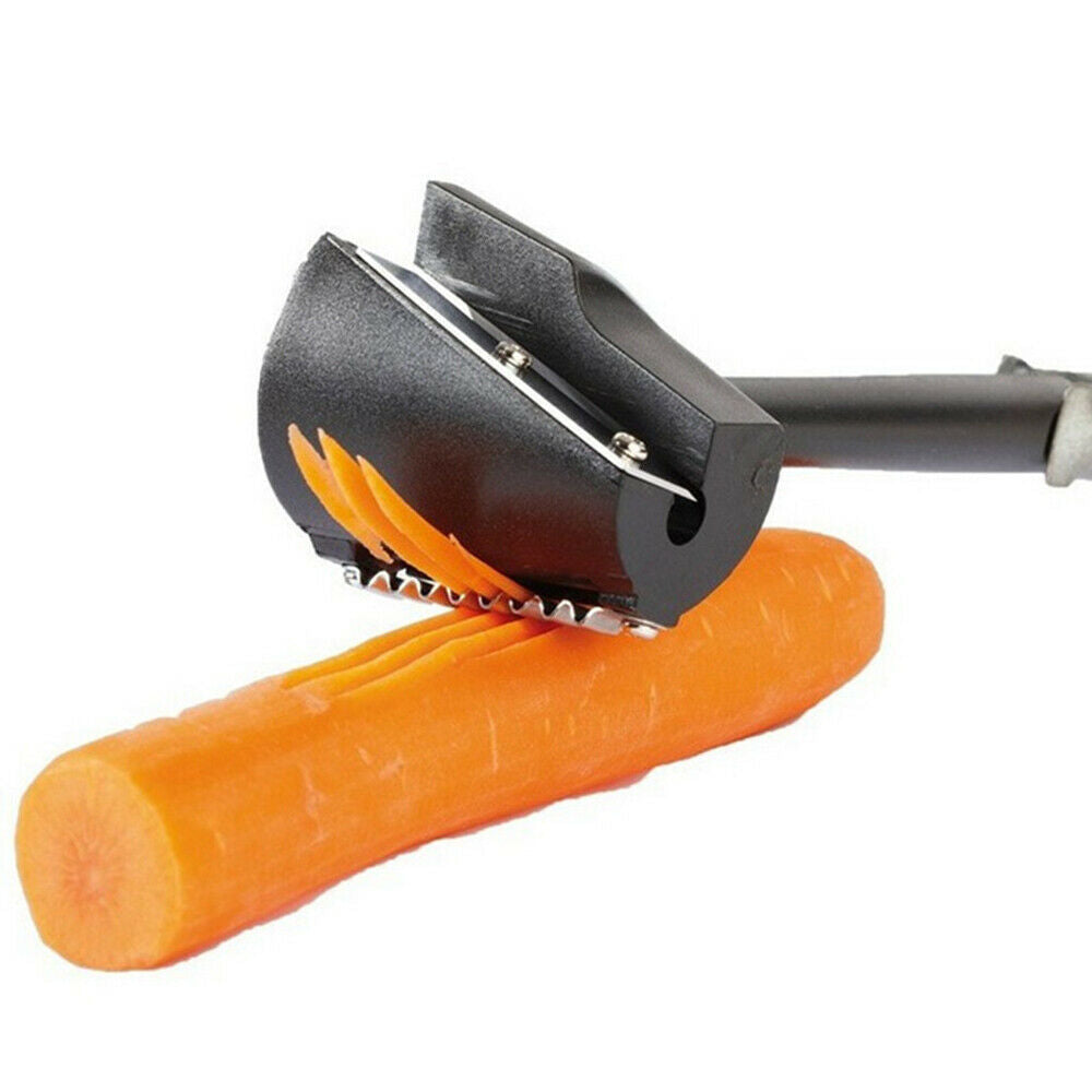 Stainless Steel Vegetable Carrot Cutter Fruits Spiral Peeler Black NICE