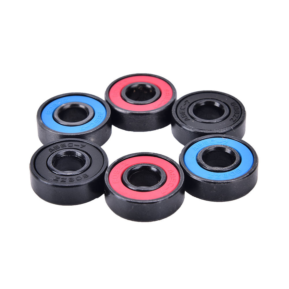 8pcs/set 608RS skate skateboard steel integrated spacer bearings fi.l8